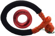 qiqu recovery ring kits for atv utv suv truck | soft shackle compatible (5t, red) logo