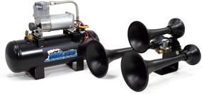 img 4 attached to HornBlasters Outlaw Black 228CX Train Horn Kit: Unleash the Power of the Outlaw!