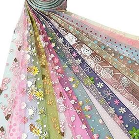 img 2 attached to 🎀 Chenkou Craft Random 20 Yards 1" 25MM Mix Lots Spring Summer Organza Ribbon Assorted Dots Bow Flower Love Heart Rose - Vibrant & Versatile Decorative Ribbon Collection