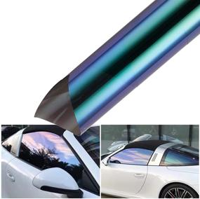 img 4 attached to 🦎 ATMOMO Purple Chameleon Car Window Tint Film - Sun Shade & Reflective Glass Film