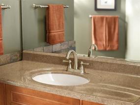 img 1 attached to 🛀 Moen YB5418BN Kingsley 18-Inch Single Towel Bar: Brushed Nickel Elegance for a Stylish Bathroom