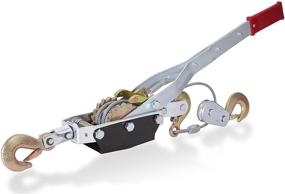 img 1 attached to 🔧 Drixet Heavy Duty 4-Ton Power Dual Gear Ratchet Puller System: A Versatile Come-Along Tool with 3 Hooks