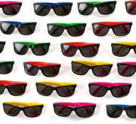 🕶️ neliblu 30-pack neon kids sunglasses with uv protection - party favors and bulk pool party fillers - goody bag fillers, beach party favors, bulk party pack логотип