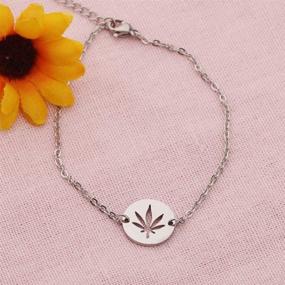 img 1 attached to BNQL Marijuana Bracelet Cannabis Jewelry