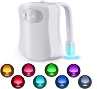 🚽 motion sensor led toilet night light - 8 color changing bowl light for bathroom, perfect detection-fits any toilet логотип