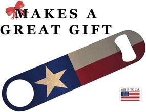 img 1 attached to 🤠 High-Quality Texan Lone Star State Flag Speed Bottle Opener - Ideal Gift for Texas State Flag Enthusiasts