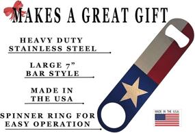 img 3 attached to 🤠 High-Quality Texan Lone Star State Flag Speed Bottle Opener - Ideal Gift for Texas State Flag Enthusiasts