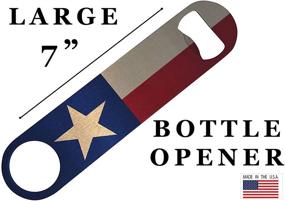 img 2 attached to 🤠 High-Quality Texan Lone Star State Flag Speed Bottle Opener - Ideal Gift for Texas State Flag Enthusiasts