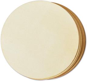 img 3 attached to Crafting Essentials: 10 Count 8 Inch Unfinished Wooden Circle Discs for DIY Projects