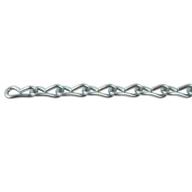 100 ft carton of perfection chain products 54423 #14 single jack chain - plated steel zinc logo