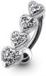 crystal movable hearts sterling stainless logo