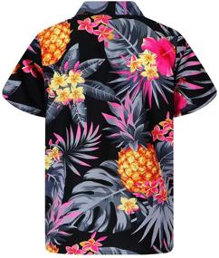 img 3 attached to 🍍 Summer Refreshment: King Kameha Pineapple Turquoise Men’s Shortsleeve Clothing and Shirts