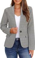 👚 grapent women's lightweight business pockets sleeves clothing, suiting & blazers logo