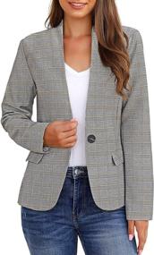 img 4 attached to 👚 GRAPENT Women's Lightweight Business Pockets Sleeves Clothing, Suiting & Blazers