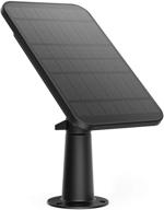 🌞 eufy security certified eufycam solar panel: uninterrupted power supply for eufycam with weatherproof 2.6w solar panel - black logo