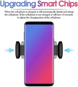 img 2 attached to AWINNER Qi Wireless Car Charger Air Vent Phone Holder – Easy Single Hand Mount for iPhone X/XS/XR/XS MAX 8/8 Plus, Samsung Galaxy Note 9/8 S9 S9 Plus S8 S7/S7 Edge