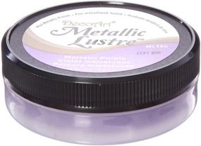 img 1 attached to 💜 1 oz Majestic Purple Metallic Lustre Wax Finish by Deco Art
