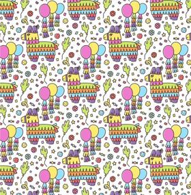 img 2 attached to 🎉 Fiesta Wrapping Paper for Birthday Gifts - Folded Flat 30 x 20 Inch - Pack of 3 Sheets