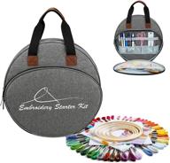 flybirdshome portable embroidery bags: convenient storage solution with containers for embroidery projects logo