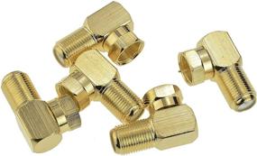 img 3 attached to 🔌 Mediabridge F-Type Right Angle Adapter - 5 Pack - Gold Plated - High-Quality 90° Female to Male Connector - Part# CONN-F81G-RA-5