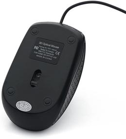 img 1 attached to 🖱️ Verbatim 98106 USB Wired Optical Mouse - Compatible with Mac & PC - Black, 1.2x2.3x3.8 inches