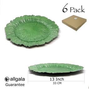 img 3 attached to Allgala 13 Inch Quality Plates Reef Green HD80335