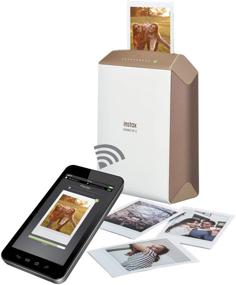 img 3 attached to Capture Golden Memories on the Go: Fujifilm Instax Share SP-2 Mobile Printer (Gold)!