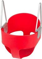 enhance your playground: swing set stuff highback full bucket seat with sss logo sticker in vibrant red логотип