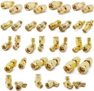 набор разъемов allishop sma connectors kit — 18 типов rp-sma адаптеров, прямые и 90-градусные разъемы, комплект связи rf на базе золоченой латуни для fpv антенн, радио baofeng, yaesu, ip камеры и проектов. логотип