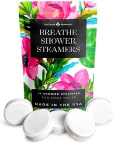 img 4 attached to 🚿 Zentyme Moments Shower Steamers Eucalyptus (12-Pack), Self Care Gifts for Women, Shower Bombs Aromatherapy Sinus Relief, Birthday Gifts for Mom, Shower Vapor Tablets, Relaxing Gifts for Women, Fizzies