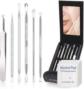 img 4 attached to Ultimate Pimple Popper Tool Kit - Blackhead & Whitehead Remover with Ingrown Hair Extraction: 6pcs Set for Facial Skin Acne, Zit Removal, and Pore Cleansing - Ideal Stocking Stuffers