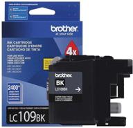 🖨️ lc109bk ultra high yield black inkjet cartridge for brother printer logo