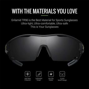 img 1 attached to 🕶️ Unleash Your Performance with TOREGE TR21 Polarized Sports Sunglasses: Ideal for Men and Women in Running, Fishing, Cycling, and Driving