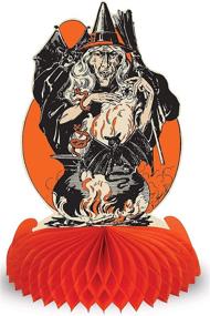 img 2 attached to 🎃 Vintage Halloween Centerpieces - Beistle 4-Piece Set, 9-Inch, Multicolor