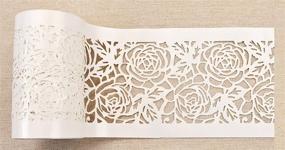 img 1 attached to Prima Marketing Stick & Style Stencil Roll - Tea Rose Garden, 4 inch x 15 yard