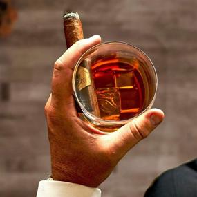 img 2 attached to 🥃 Kollea Cigar Whiskey Glass with Cigar Rest Holder: Ideal Gift for Sophisticated Men, 15 Oz Capacity, in Elegant Gift Box - Perfect for Christmas, New Year, Thanksgiving, Birthdays