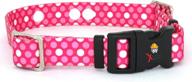 🐾 large 19-26" tough and rugged replacement strap for electric dog fence collar - pink dots (also compatible with other underground dog fence collar brands) logo