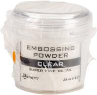 💫 ranger super fine clear embossing powder - 0.56 ounce jar for stunning embossed effects logo