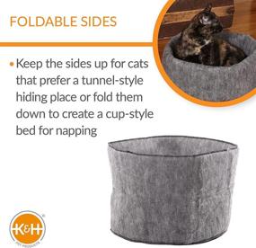 img 2 attached to 🐾 K&amp;H PET PRODUCTS Amazin’ Snuggle Cup in Gray, 16 x 16 Inches