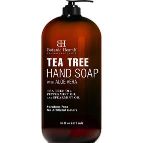img 4 attached to 🌿 Botanic Hearth Tea Tree Liquid Hand Soap - Sulfate Free Formula with Aloe Vera and Therapeutic Grade Tea Tree Oil - 16 fl oz Pump Dispenser