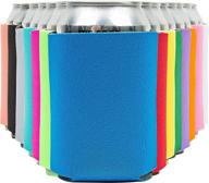 🍺 soft insulated beer can cooler sleeves (14-pack) for soda, beer & water bottles - perfect for vinyl projects, wedding favors & gifts логотип