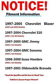 img 2 attached to Detroit Axle - Замена передней ступицы и подшипников колес для Chevy Blazer S10 GMC Jimmy Sonoma Isuzu Hombre Olds Bravada (4WD) - Комплект из 2-х штук