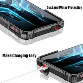 img 2 attached to 🔍 Enhanced SEO: Fanbiya Armor Case for ASUS ROG Phone 3 - TPU Frame, Clear Acrylic Back, Cooler Air Trigger Compatible, Military-Grade Drop Protection, Clear Tempered Glass