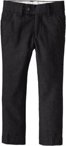 img 2 attached to Isaac Mizrahi Little Solid Black Boys' Clothing for Pants