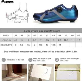 img 3 attached to Santic Unisex Cycling Shoes: Indoor Bike Shoes for Look Delta & Peleton