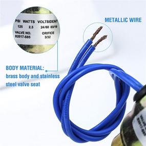 img 1 attached to 🔵 AMI PARTS-4040 Humidifier Water Solenoid Valve Replacement - 24V 2.3W, Compatible with B2015-S85 B2017-S85 220 224 400 400A Models - Blue