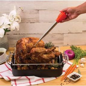 img 1 attached to 🦃 HIC Harold Import Co. 5902 Turkey Baster – Premium 18/8 Stainless Steel with Silicone Bulb