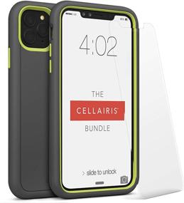 img 4 attached to The Cellairis Bundle: iPhone 11 Pro Max-Compatible Case & Tempered-Glass Screen Protector - Gunmetal