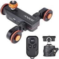 🎥 andoer 3-wheels wireless remote control motorized camera video auto dolly with 3 adjustable speeds, mini flexible ballhead mount adapter for canon nikon sony dslr camera smartphone - improved seo logo