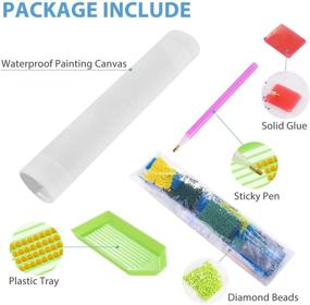 img 1 attached to 🖌️ Beginners 5D Gem Art Painting Kit - AIRDEA DIY Full Drill Square Diamond Painting Girl Kits for Adults and Kids, Rhinestone Home Wall Art Decor - 30x30 cm